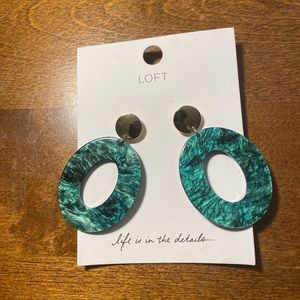 Loft aqua/turquoise earrings!